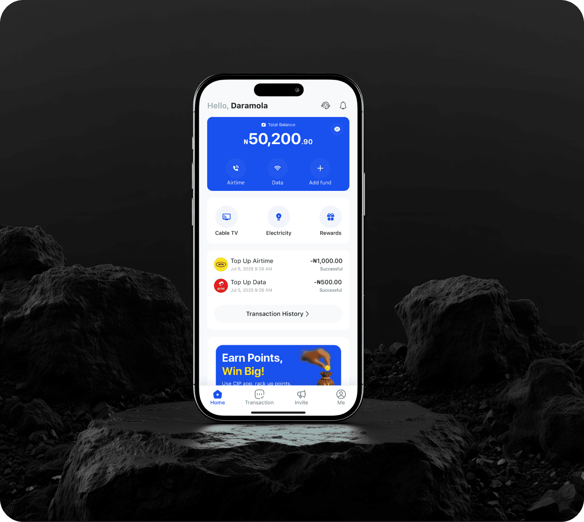 CIP TopUp Mobile Application