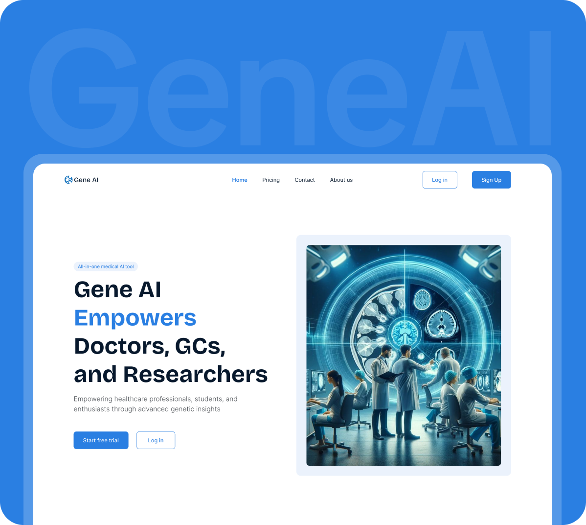 GeneAI Web Application